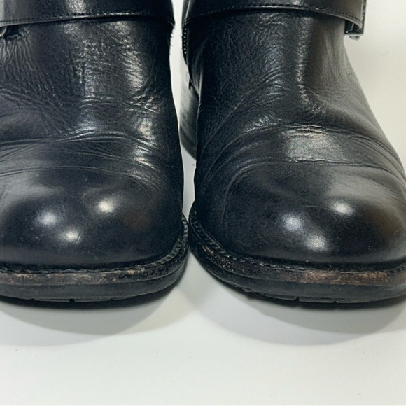 Vince Camuto quilted leather ankle moto biker boots with heel - Picture 10 of 12